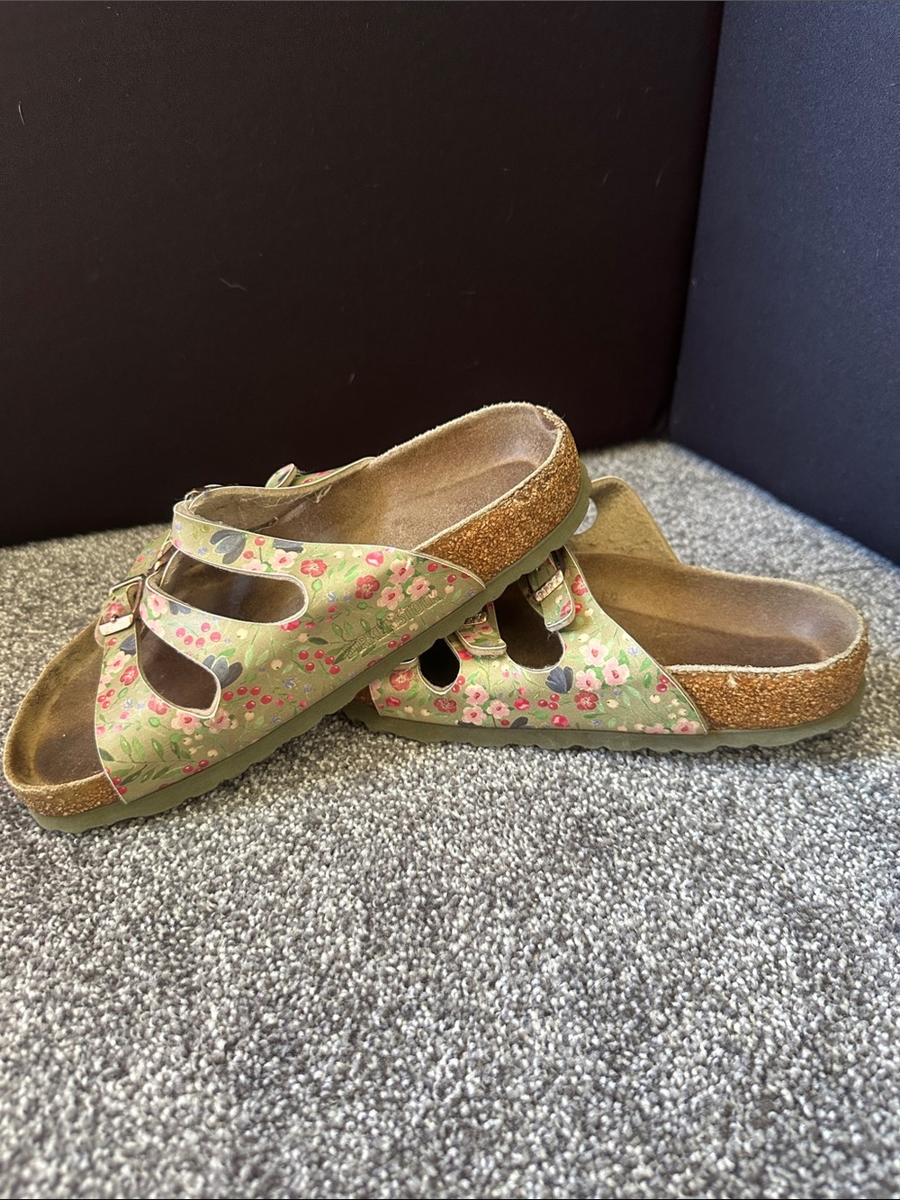 Birkenstock Meadow Flowers Khaki Birko-Flor
